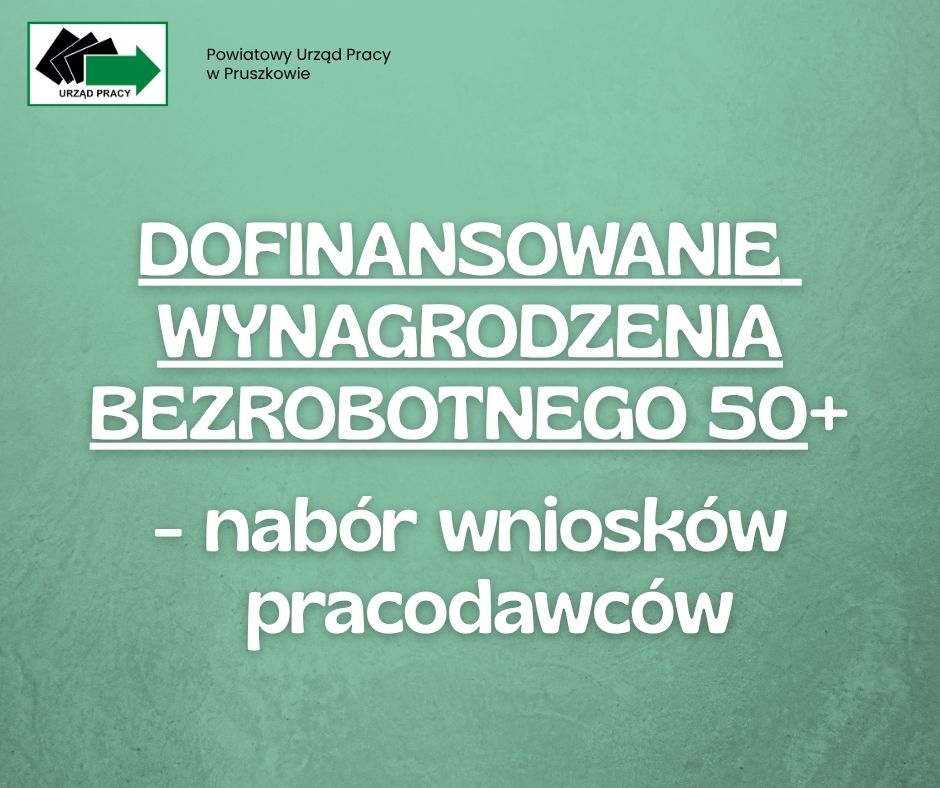 Obrazek dla: Nabór ws.dofinansowania wynagrodzenia dla osób w wieku 50+