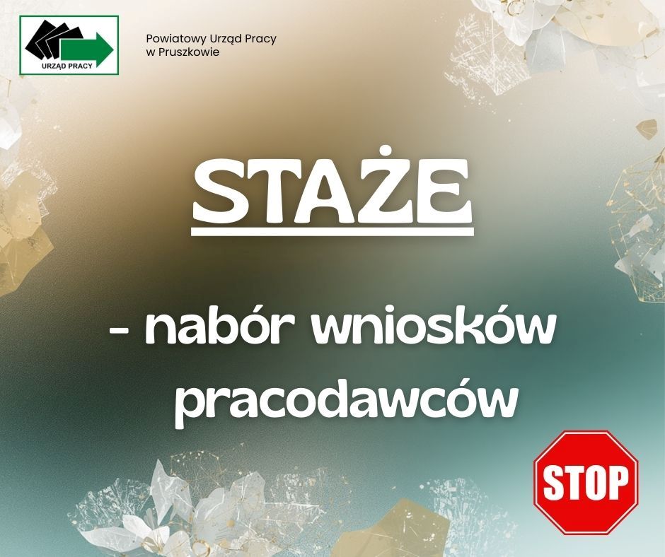 Obrazek dla: Wstrzymanie naboru ws. stażu od 26.05.2026 r. (FP)